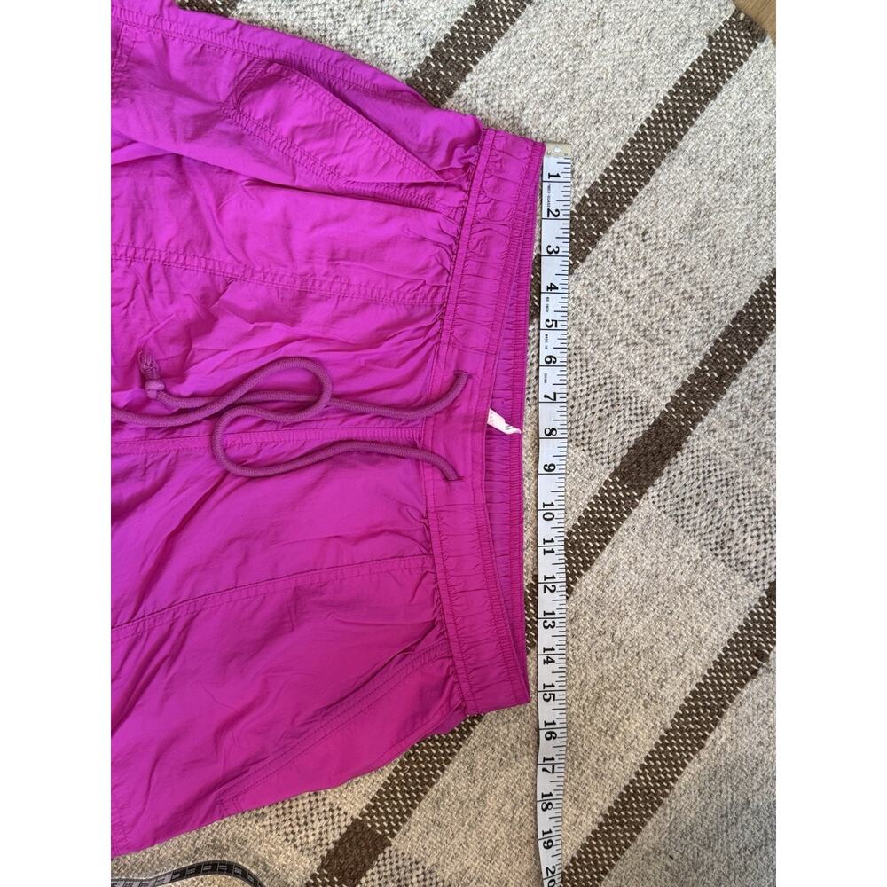 Anthropologie Daily Practice Base Jump Parachute Pants Medium Magenta Disco Pink - Picture 6 of 10